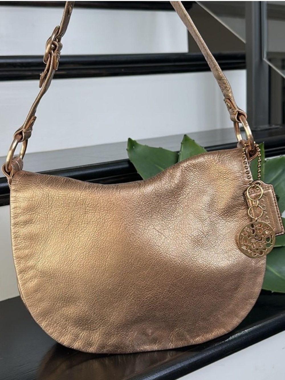 EUC Coach Alexandra Metallic Purse